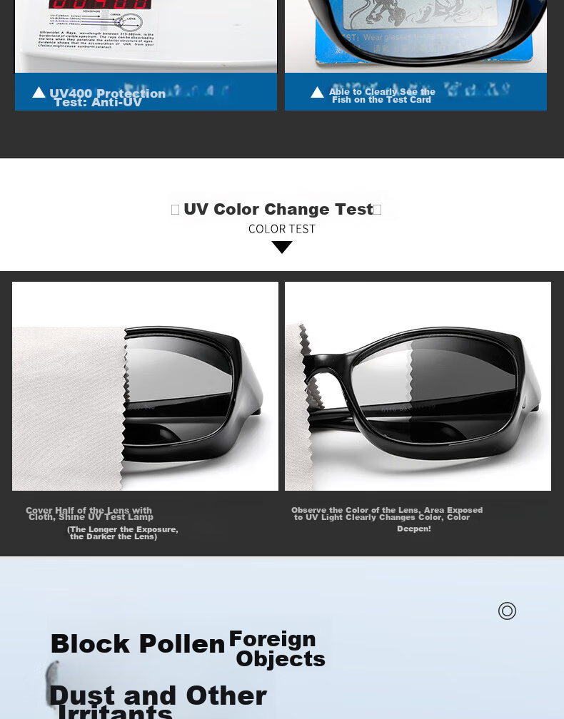 FESETE Goggles, Cycling Glasses, Anti-Fog, Anti-Splash, Windproof, Sandproof, Dustproof Glasses, Anti-Pollen Protective Eyewear for School Opening 6