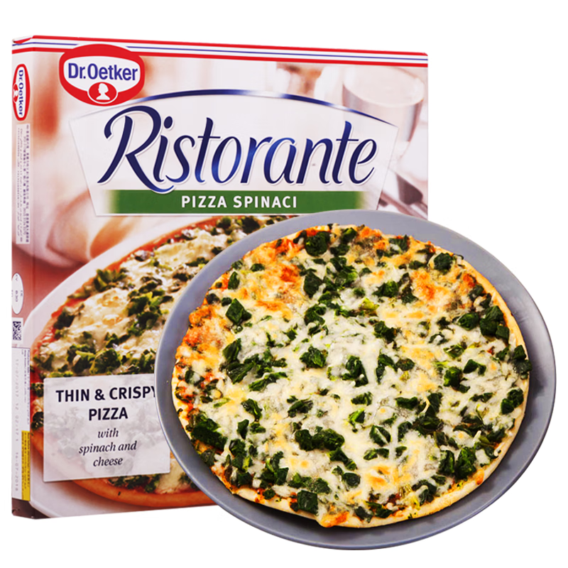 欧特家博士（DR. OETKER） 德国进口披萨速冻半成品比萨饼底 意式披萨390g菠菜春节也送货