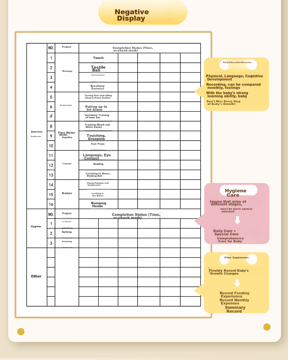 Jiaranheng A5 Baby Feeding Record Book, Infant Milk And Complementary Food Feeding Diary, Newborn Growth And Development Record Manual, Daily Life Record Notebook, Pink 6