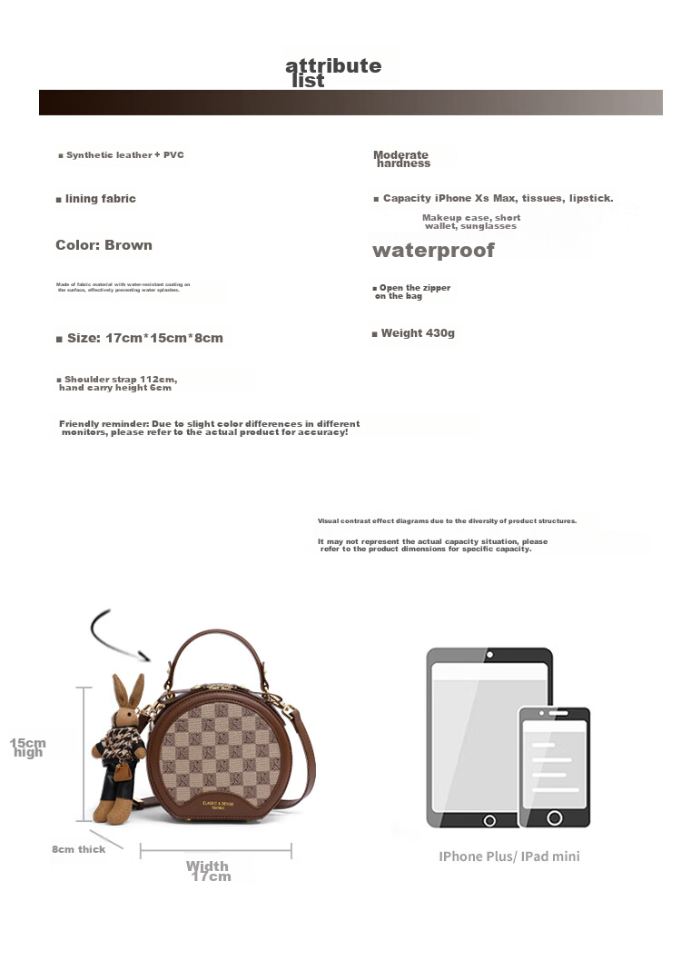 Aiqinghai Handbag, Women's Bag, Phone Pouch, Shoulder Crossbody Tote Bag, Light Luxury Brand, Birthday And Mother's Day Gift, Practical Present for Mom 5