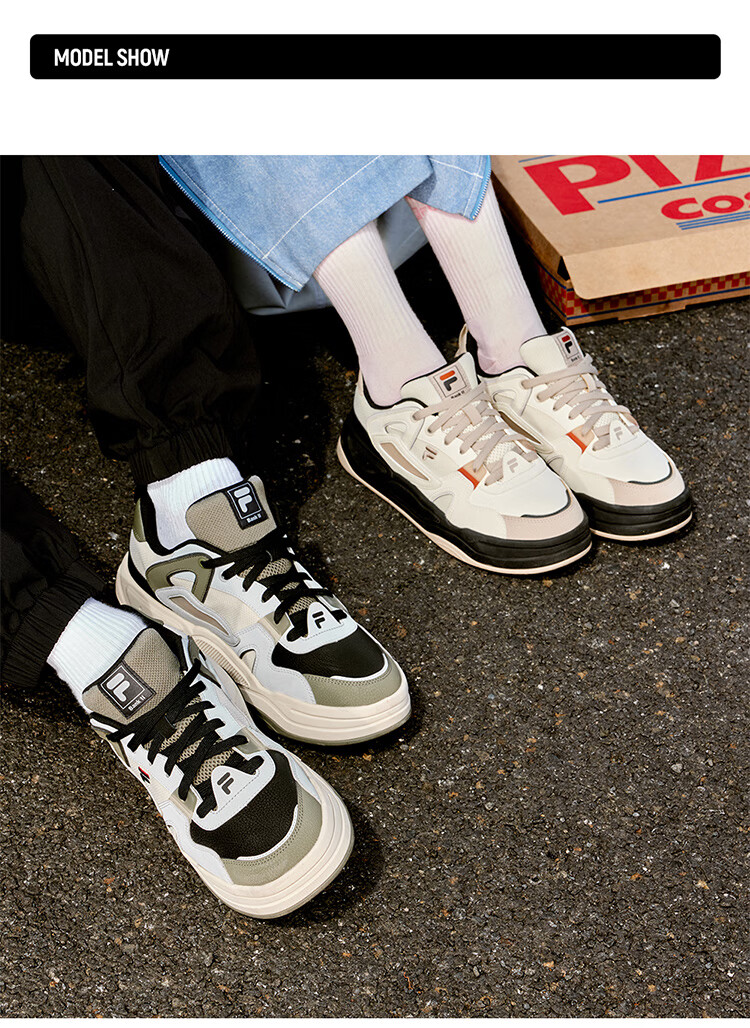 FILA FUSION Official Trendy Brand Women's Shoes, BANK II Professional Skateboarding Shoes, Winter Sports Shoes, Sneakers 1