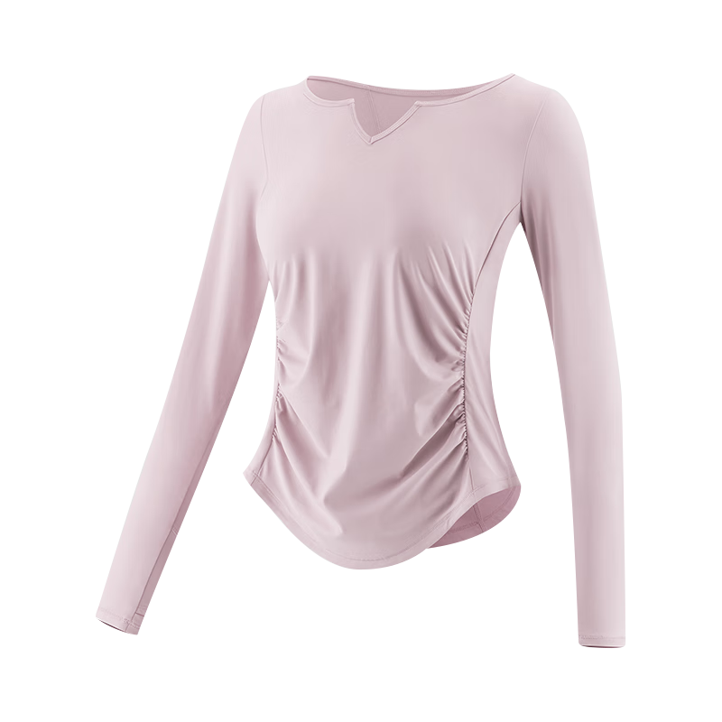Ziyouxi Yoga Wear for Women, Spring And Autumn Quick-Dry Sports Fitness Top T-Shirt, Pilates Dance Training Long-Sleeve Cover-Up