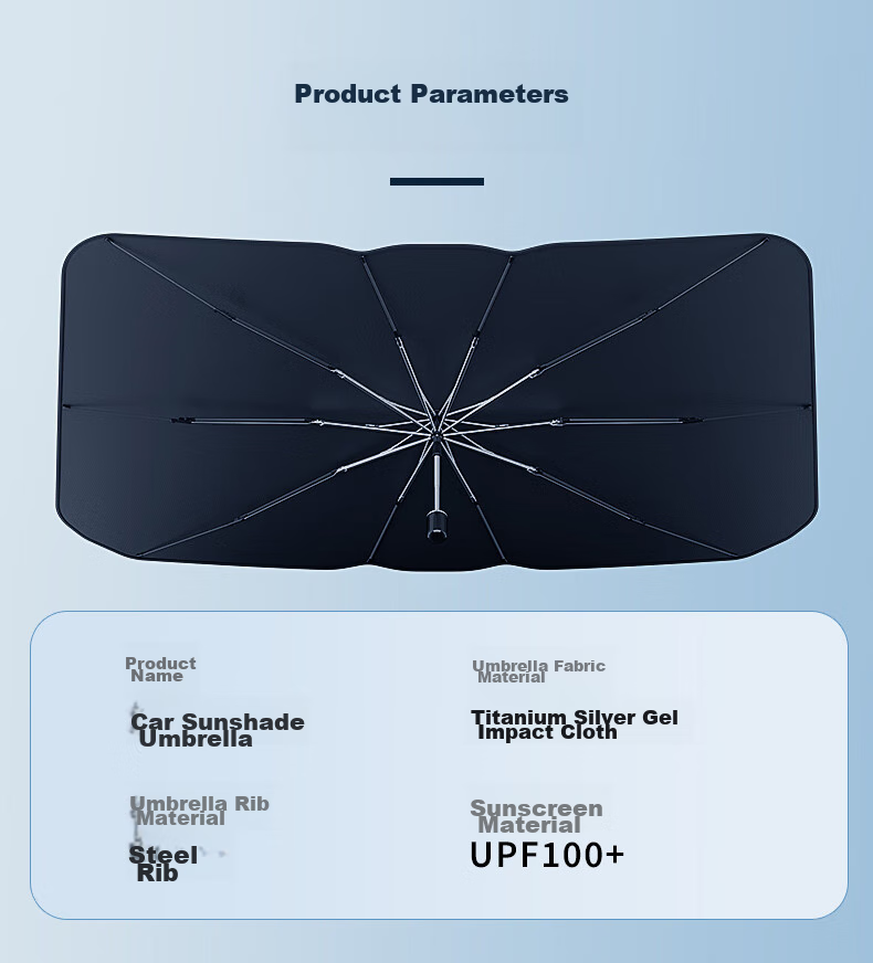 Zhunhang Car Sunshade, Heat Insulation Umbrella, Windshield Cover, Sunshade for Car Interior, Sun Protection Device 17