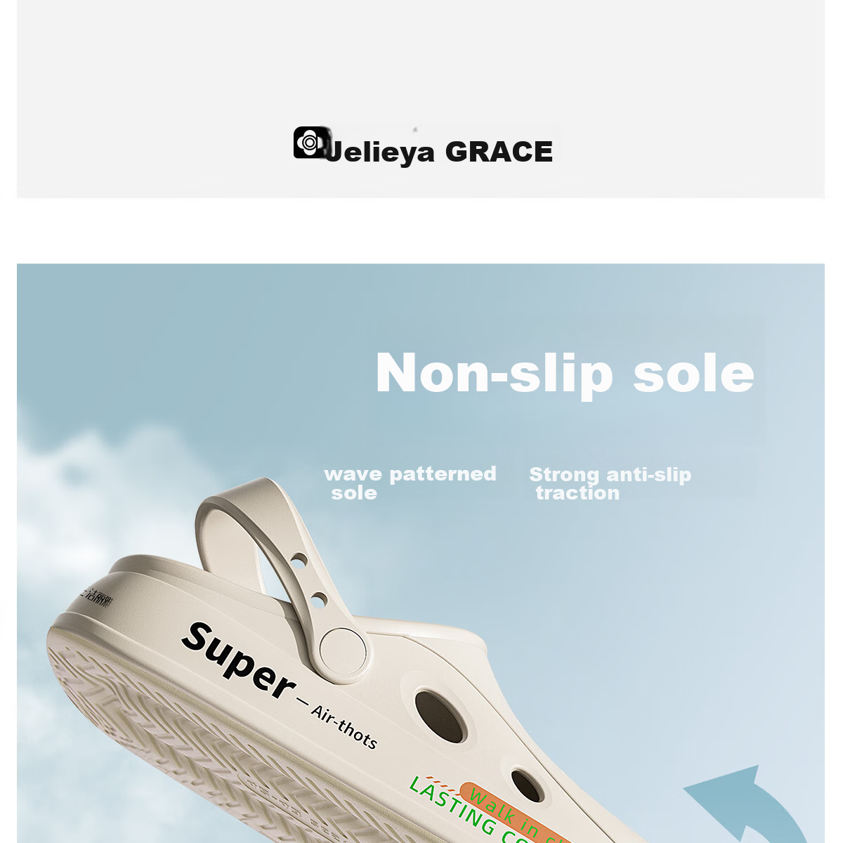 Grace Men's Perforated Shoes, Summer Outdoor Driving Sandals, Beach Shoes, EVA Odor-Resistant, Outdoor Wear, Non-Slip Surgical Room Slippers for Me 9