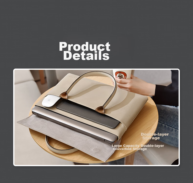 BRINCH Laptop Bag for Women, 15.6-Inch, Handheld, Suitable for Commuting And Business, Compatible with Apple And Huawei Laptops 7
