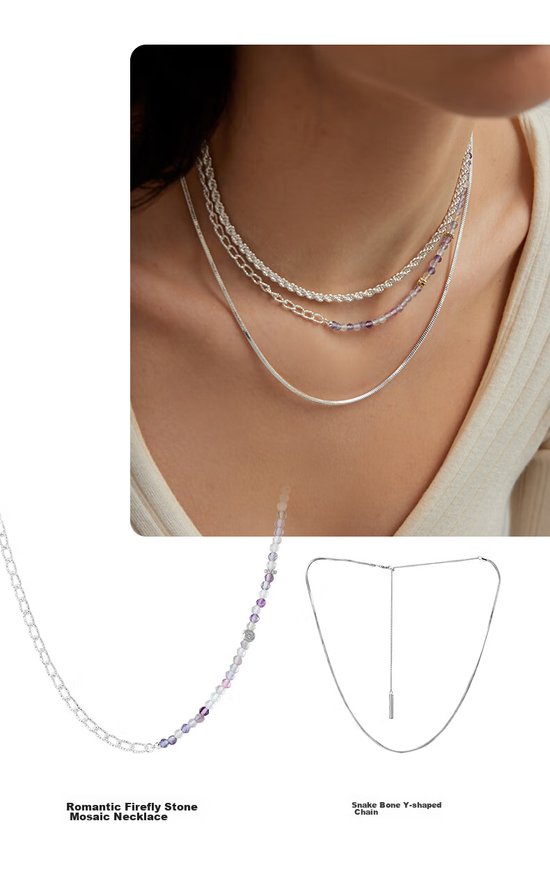 Arsis Snake Bone Y-Shaped Chain Necklace for Women, Versatile Fashion Accessory, Collarbone Chain, Birthday Gift for Girlfriend 9