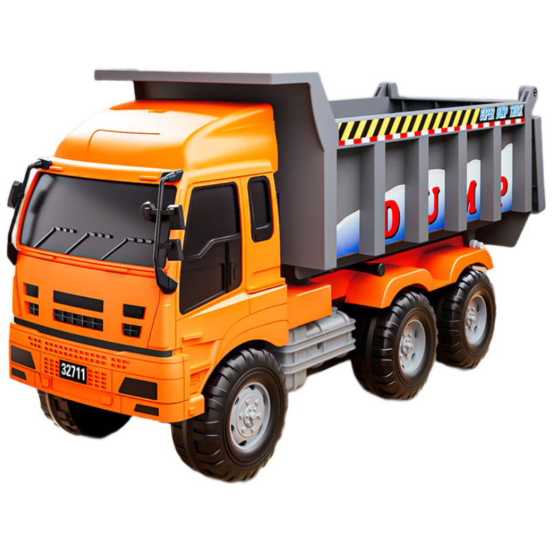 Mabaozibao Flip Truck Toy, Extra Large Truck Model, Children's Construction Vehicle, Boys' Toy for Ages 1-3 Years Old, 2-Person Car Set