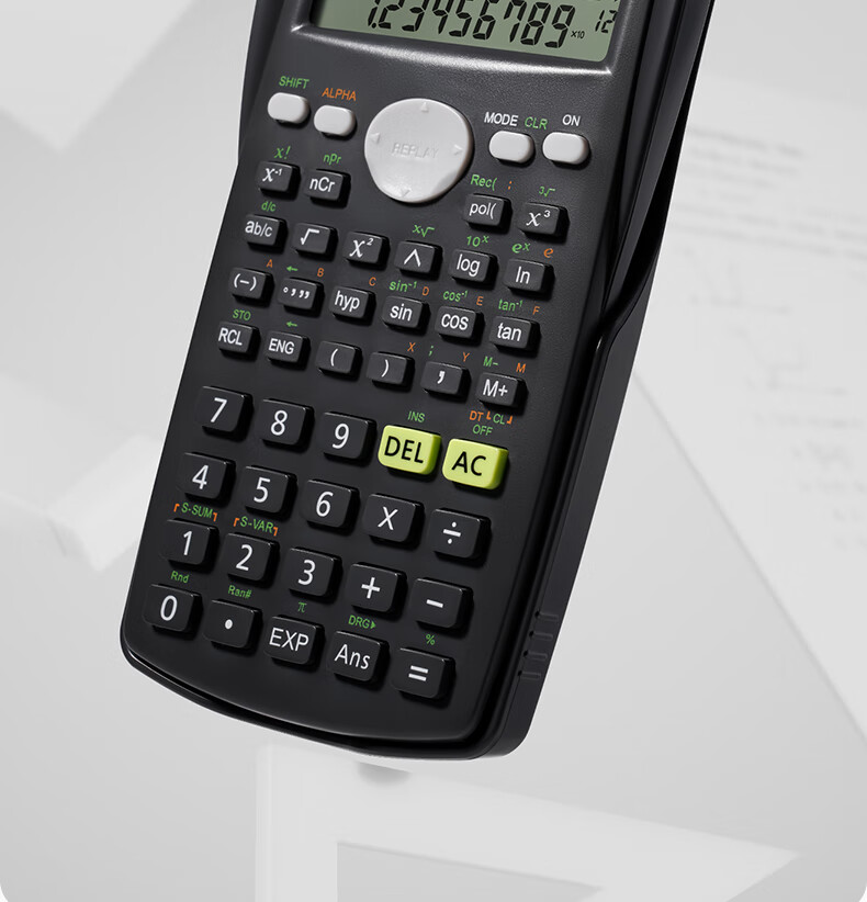 Deli [Super Popular] JD82MS Scientific Calculator with 240 Functions (For Middle And High School Students), Exam Calculator (Random Color in Dark Gray) 4