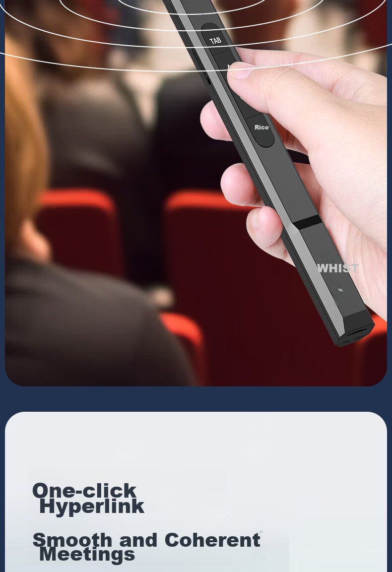 Whist G61 Green Laser Pointer, LED Screen Dedicated Laser Pen, PPT Presentation Pointer, Teacher's Teaching Wand, Large Public Lecture Pointer, Wireless Remote Control Presenter for Meetings 5