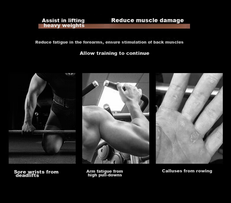 LARASTAR Pull-Up Straps, Grip Straps, Fitness Gloves, Chin-Up And Deadlift Hand Guards for Men And Women, Wrist Support, Brown Color 12