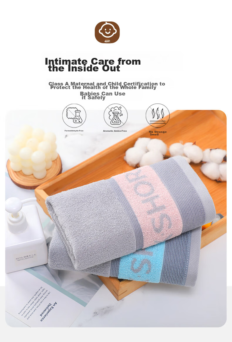 KING SHORE Pure Cotton Towel, Xinjiang Long-Staple Cotton Class A All-Cotton Adult Sports Men's Absorbent Face Towel, Pack of Two 10