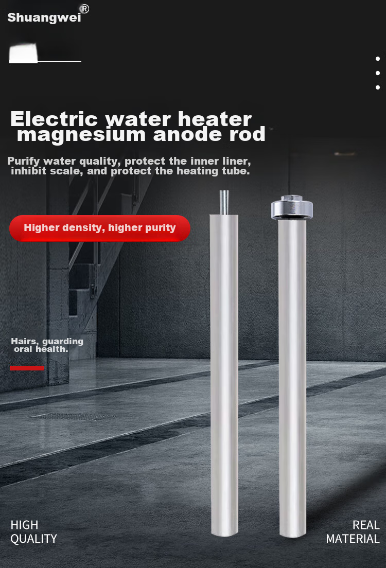 Shuangwei Universal Electric Water Heater Magnesium Rod, 60L, for Vanward/Huadi/Aucma/Vibo/Wanjiale/Ashidan/Dun Jia Household Water Heater Magnesium Rod, Anode Rod, 300mm Long M60L 1