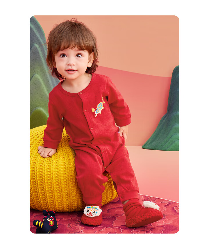 BALABALA Children's Clothing, Baby Onesie, Infant Romper, Newborn Bodysuit, Crawling Suit, Two-Piece Set 16