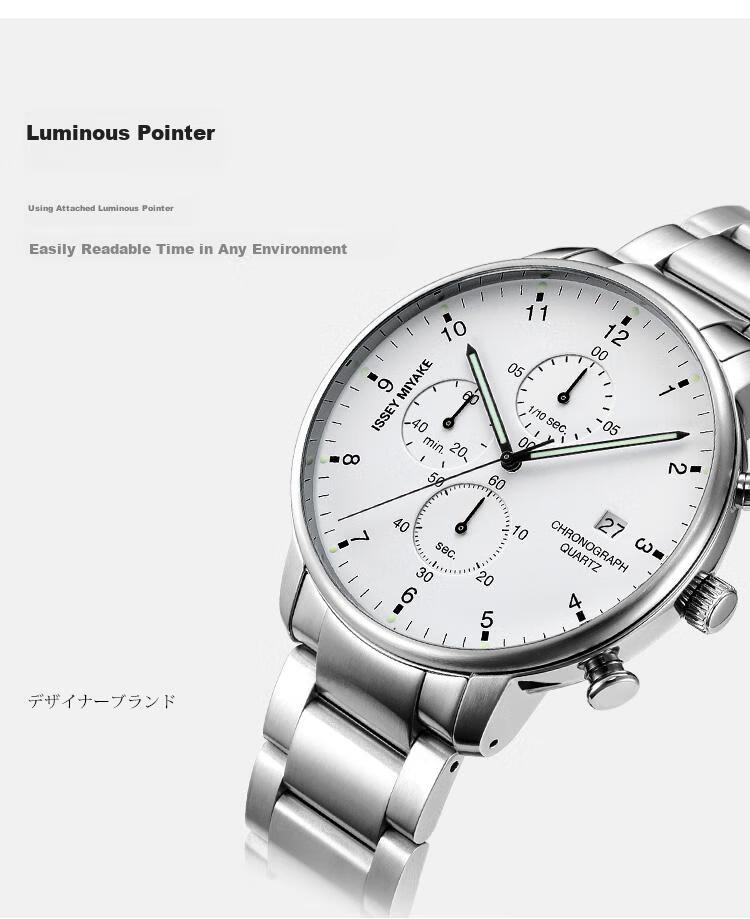 ISSEY MIYAKE Watch, Men's And Women's Nylon Pin Buckle Watch, C Series Couple's Model, Luminous Wristwatch NYAD006Y5 Foldable 12