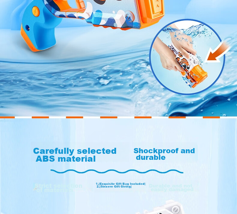 ZURU X Special Attack Colorful Cartoon Quick-Fill Water Gun, Seasonal Outdoor Beach Water Toy for Boys And Girls, Bathing Squirt Gu 9
