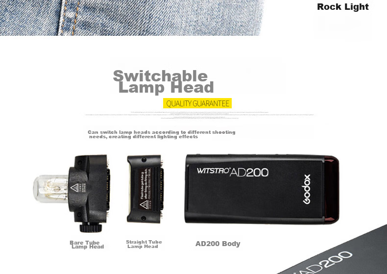 Godox AD200/AD360II High-Speed Flash for Outdoor Photography, Light Modulator Tube, AD-S9 8