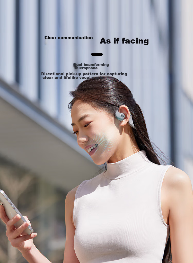 JBL [Liang Jingkun's Choice] Nearbuds2 Music Windstorm 2nd Generation Open Wireless Bluetooth Earphones, Non-In And Non-Ear-Hook Style, Not Bone Conduction, for Sports And Running, Black 8