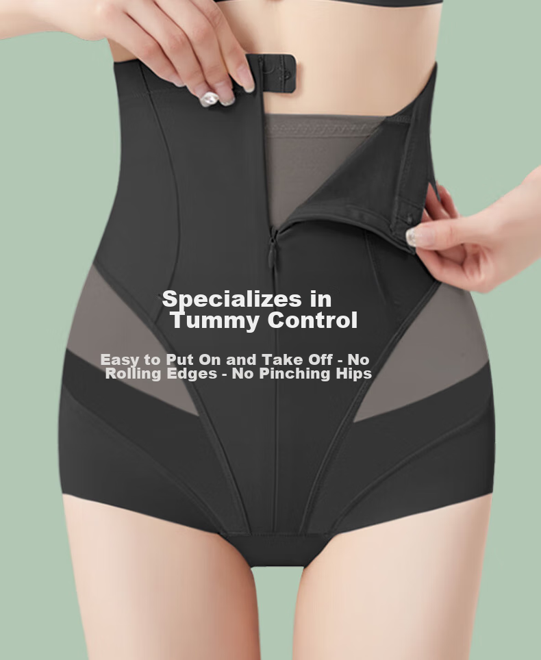 Bejirog High-Waisted Tummy Control And Butt-Lifting Underwear for Women, Summer Thin Style, Powerful Belly Slimming, Postpartum Shaping, Waist-Cinching Shapewear Panties 1