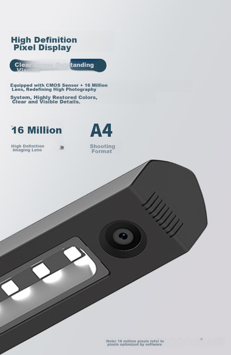 Lianxiang (Lenovo) Scanner, High-Speed Document Camera, Continuous Scanning, High-Speed Office Use, Document Scanning Upgraded to 20 Million Pixels, A4 Soft Base Portable, PT1-F1300 5
