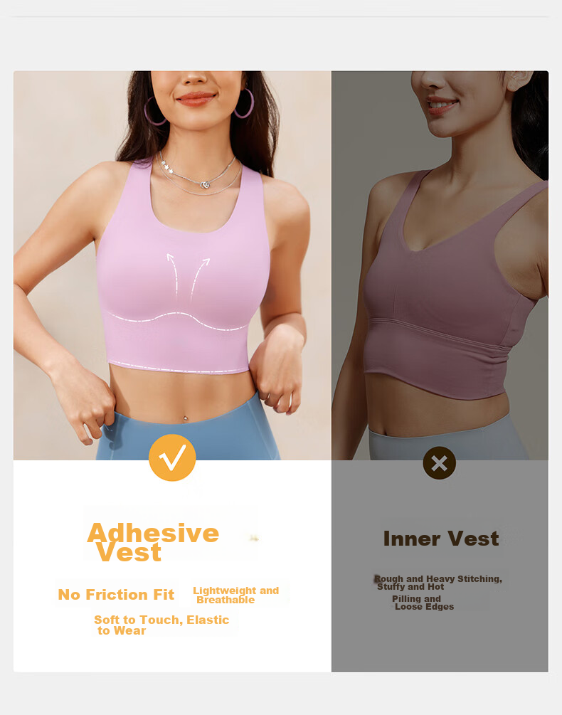 VFU Sports Bra, Comfortable Shock-Absorbing And Anti-Sagging Yoga Wear, Athletic Underwear, Pilates Bra, Sea Rock Color, Size M 3