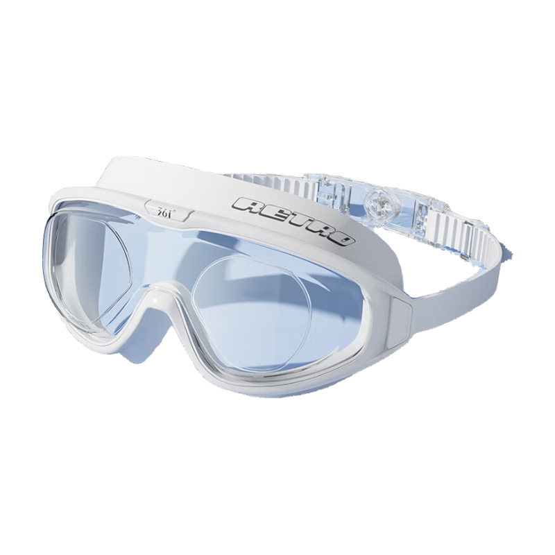361° Adult Swimming Goggles Large Frame for Men And Women, High-Definition Anti-Fog Waterproof Integrated Professional Diving Swimming Glasses for Myopia