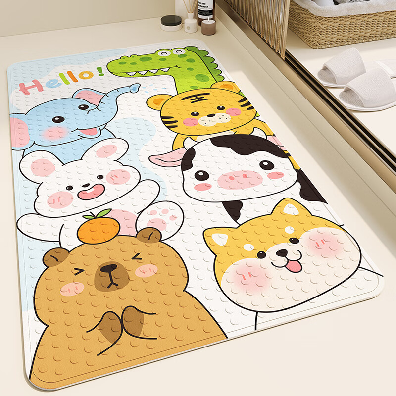 YISHANG Bathroom Non-Slip Mat, Shower Children's Bath Mat, Anti-Fall Waterproof Bathroom Mat for Shower Room