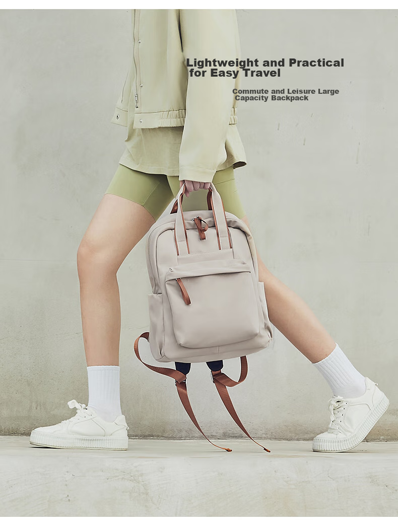 Laifu 14-Inch Laptop Bag, Women's Commuter Backpack, Large Capacity Schoolbag, Travel Backpack 2