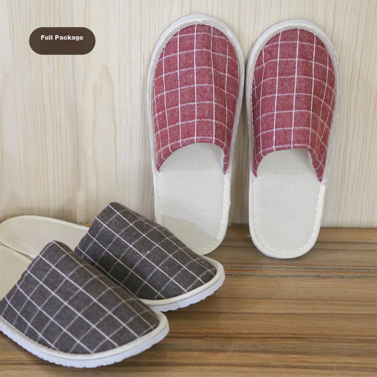 Banzheni Disposable Slippers for Guests, Floor Slippers, Unisex Travel Business Hotel Beauty Salon Non-Slip Linen Cotton Slippers, Mixed Colors, 6 Pairs 15