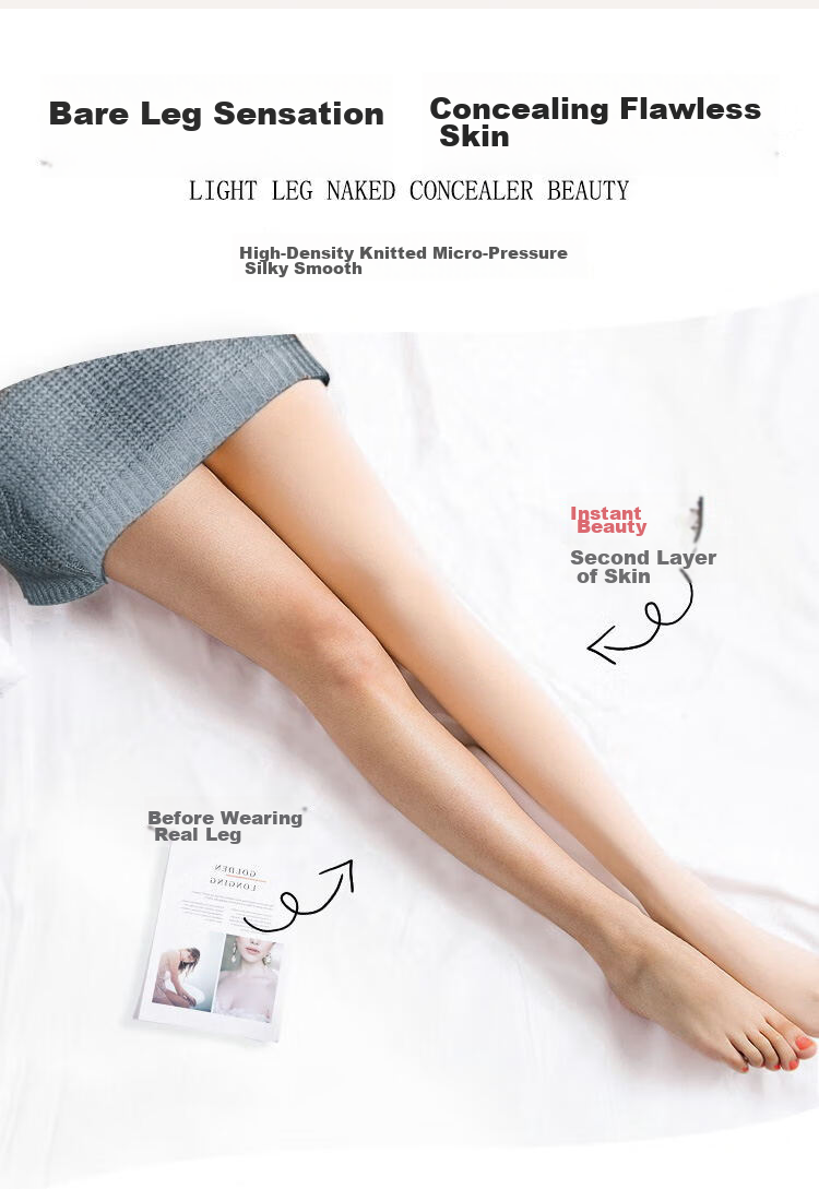 Nanjiren [Shinny Leg Miracle] 2026 Spring New Base Layer Leggings, Slimming Pressure Slimming Pantyhose, 2-Piece Set 6