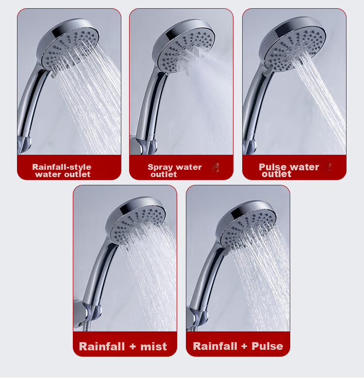 Larsd High-Pressure Shower Head Set, Handheld Shower Head for Bathing, Shower Head + Flexible Hose Two-Piece Set LD3572 6