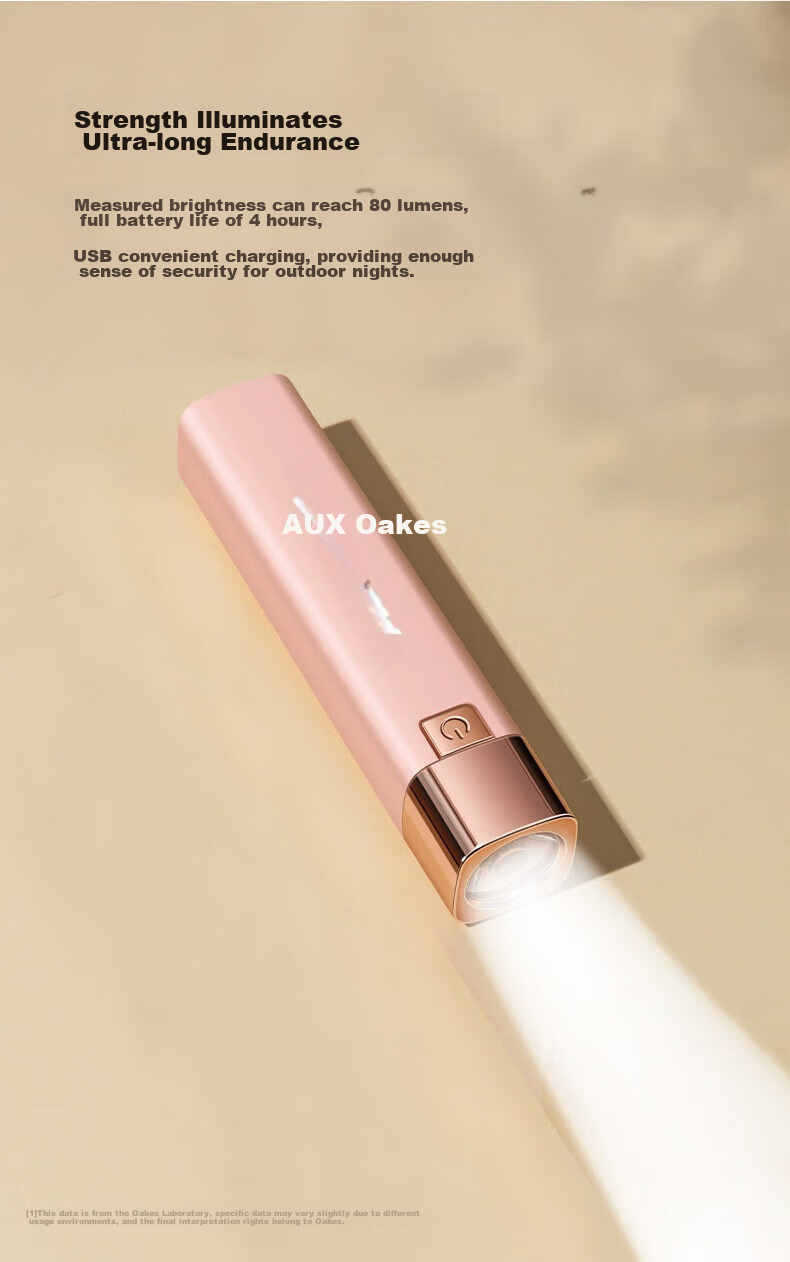 Aokesi High-Intensity Flashlight for Children, Rechargeable, Ultra-Bright, Compact, Portable, Mini, for Home And Outdoor Use, Long-Range, Student-Friendly LED Light 3