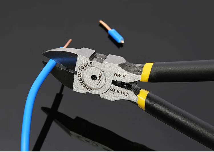 ZHENGQI Diagonal Cutting Pliers, Electrician's Wire Cutters, Industrial-Grade Ultra-Hard Pliers with Pointed Tips 12