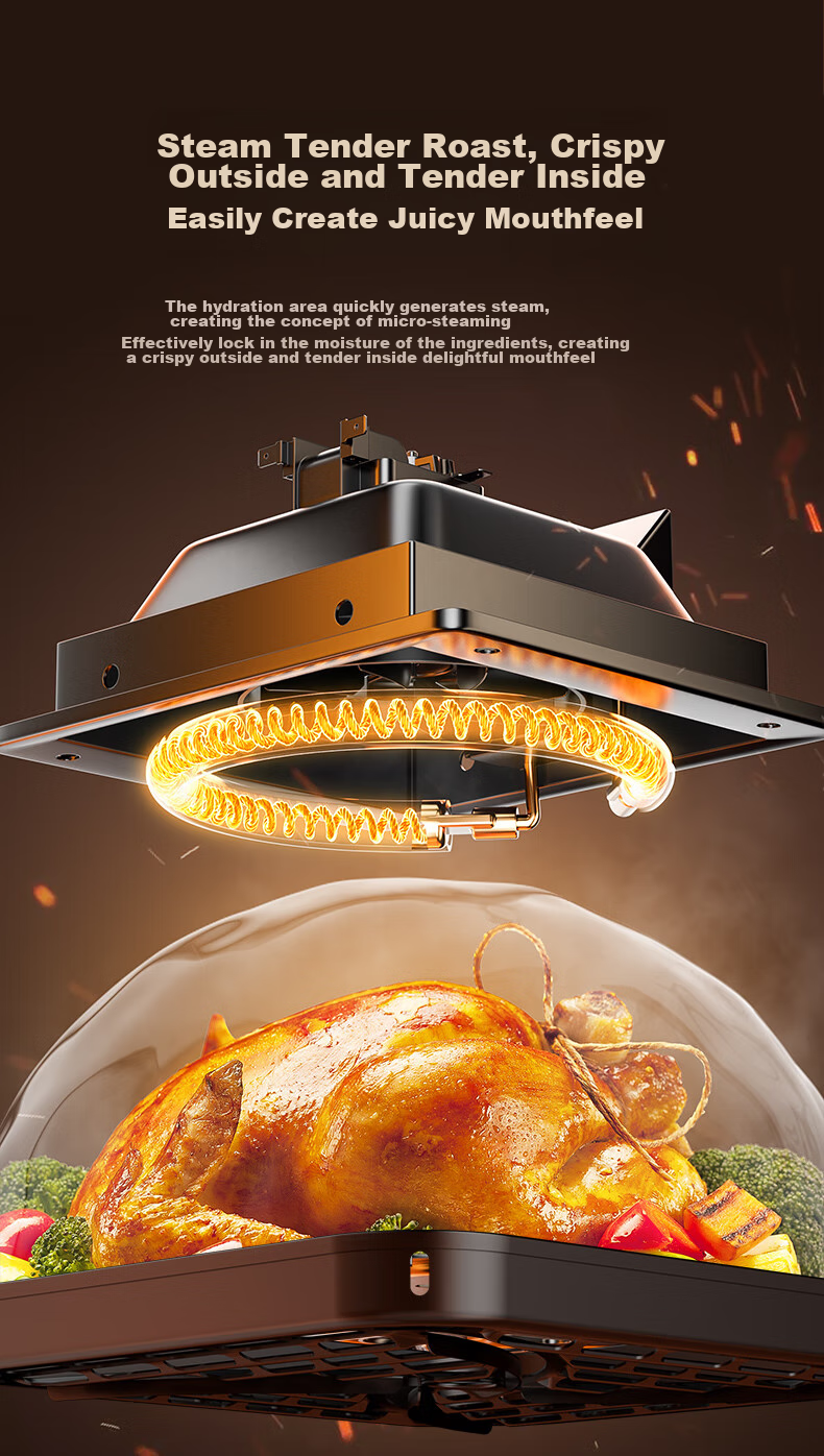 SUPOR Air Fryer, No Flipping Required, Fully Automatic Home Use, 6L Multi-Functional Air Fryer, Dual Knob Visible Air Fryer, Subsidized KJ60Y807 10