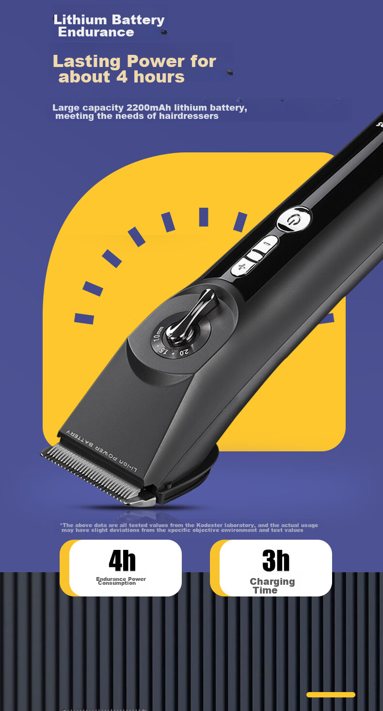 Codos 932 Professional Electric Hair Clipper, Rechargeable Hair Trimmer, Barber's Razor, Salon-Grade, Graduation Gift 6