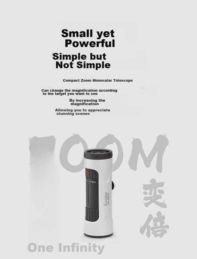 KENKO Japanese Kenko 10-30x21 Monocular Zoom Telescope, High Magnification, High Definition, Professional Concert Binoculars for Smartphones 5
