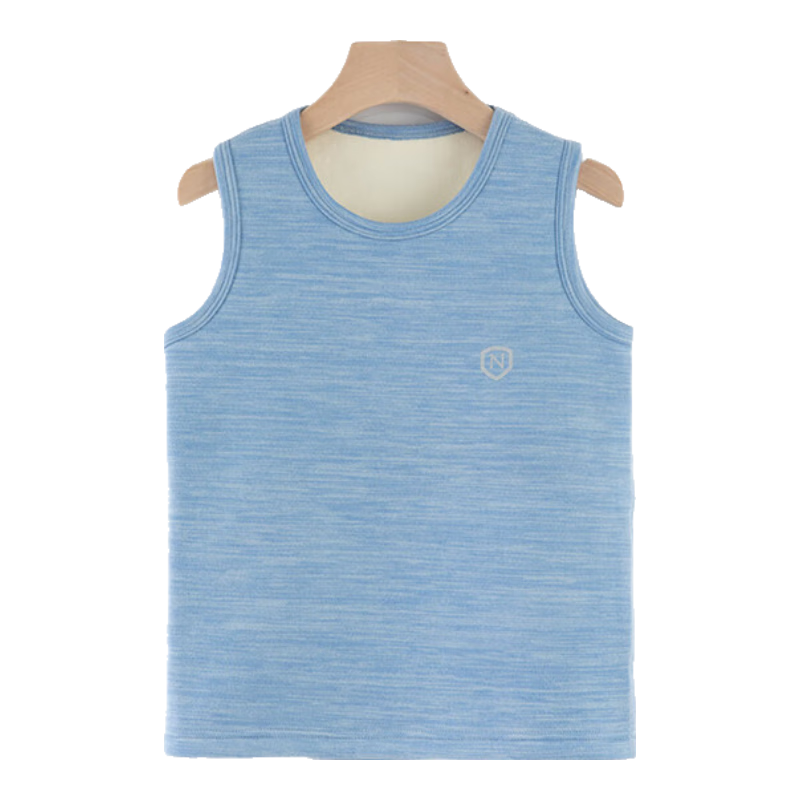 NUBIWU Children's Vest, Girls' Autumn And Winter Fleece-Lined Warm Undershirt, Baby Thickened Close-Fitting Underwear, Boys' Clothing