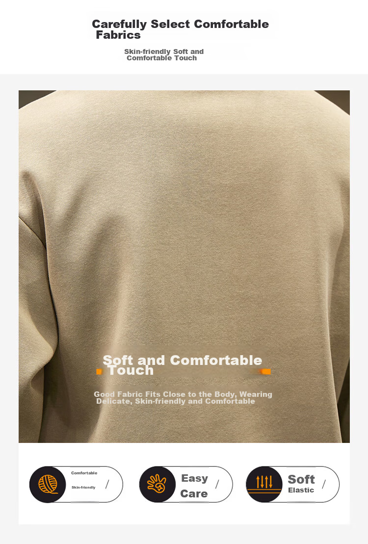 JEEP SPIRIT Men's Sweatshirt, Autumn Jacket for Men, Long-Sleeve T-Shirt, Loose Casual Trendy Clothing 4
