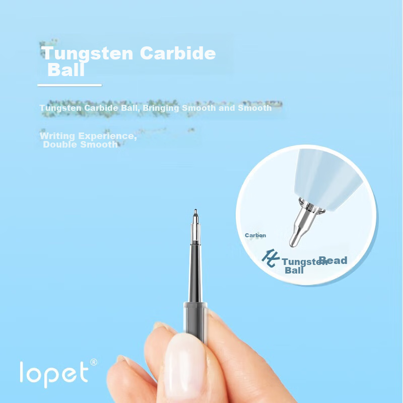 LOPET Retractable Gel Pen Refill, 0.5mm, Black, ST Pen Refill, Quick-Drying, Universal for Gel Pens, LT-8025 3