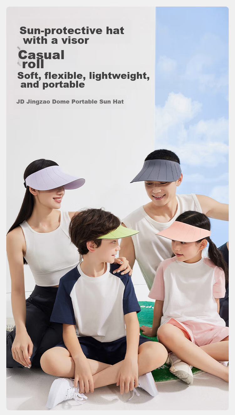 JD Jingzao Magnetic Sunshade Hat Men Sunscreen Hat Women Sunscreen Face Mask Full Face Cover Sun Hat Portable Open-Top Face Gaiter 1