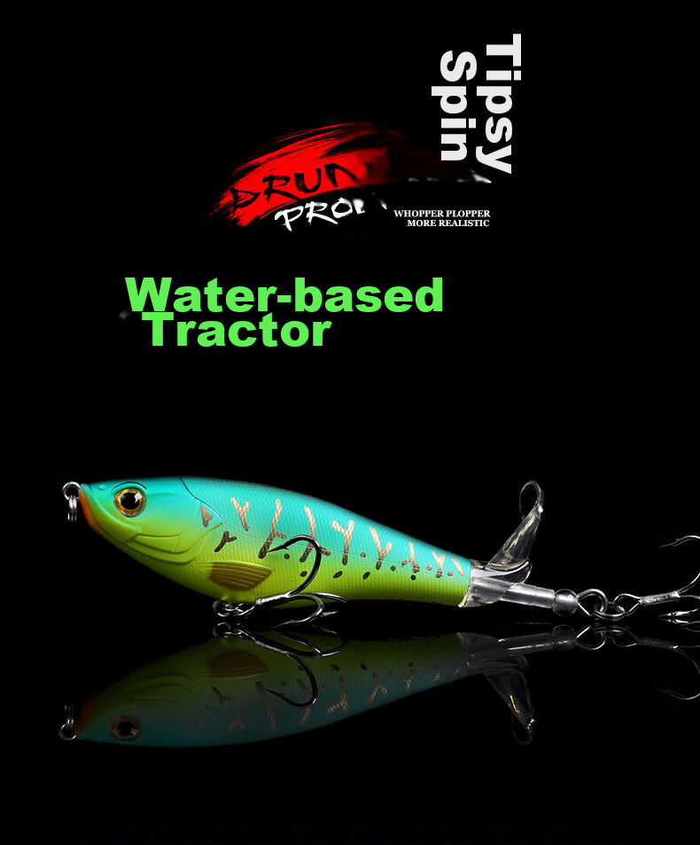 Guowangliya Water Surface Tractor Floating Pencil Lure Artificial Bait for Freshwater Bass And Snakehead Fish Bionic Imitation Bait, 11g/X01 Color 1