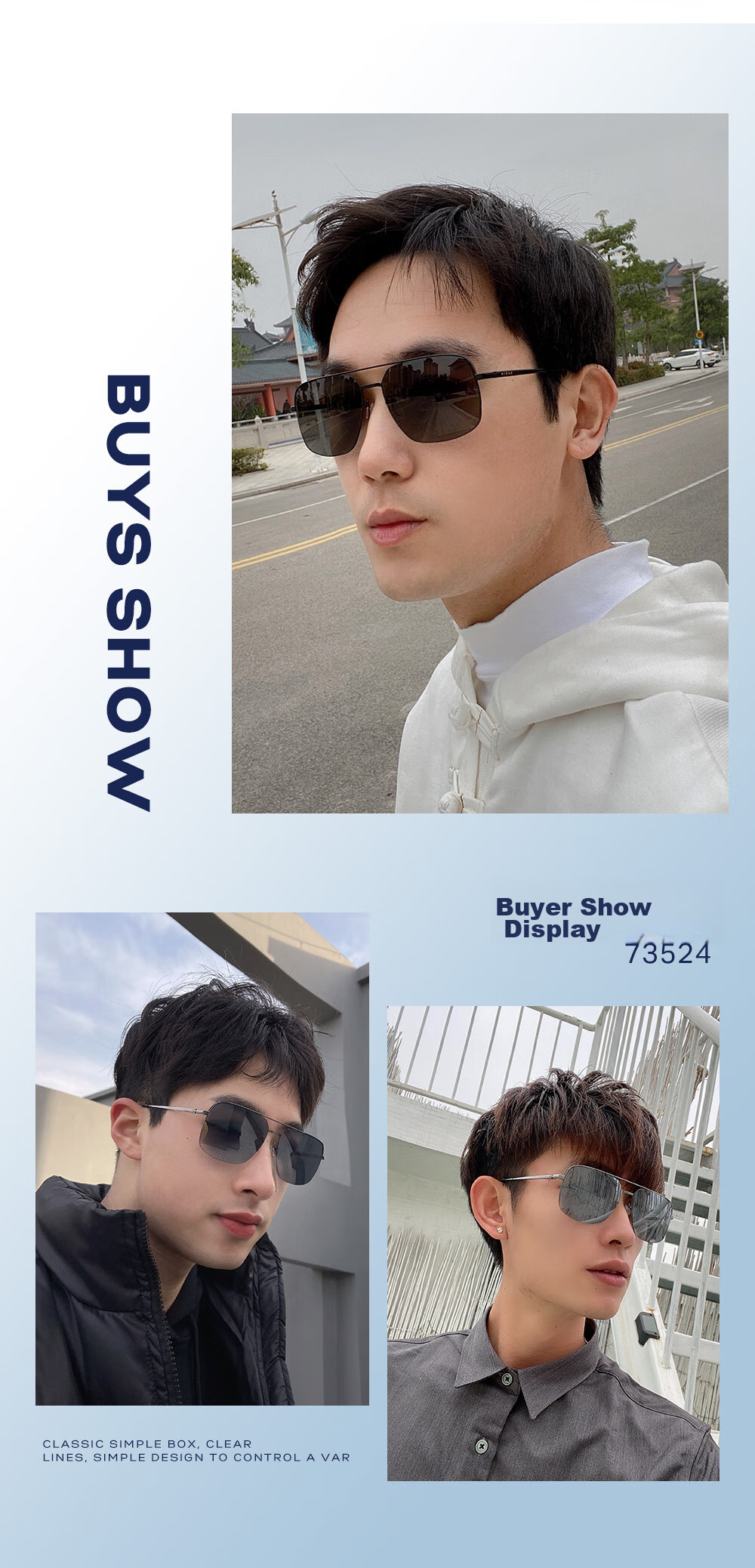 PARIM Sunglasses for Men, High-Definition Polarized Square Large Frame Sunglasses, Specialized for Driving, UV Protection Eyewear 2