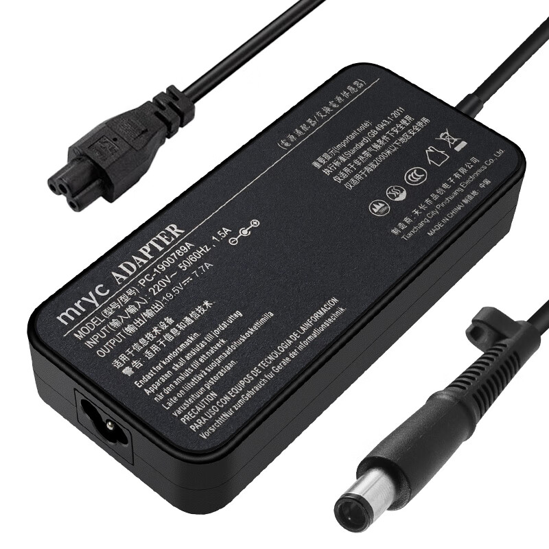 Mryc HP Laptop Charger 19.5V 7.7A 150W 7.4*5.0mm Large Pin Power Adapter Cable