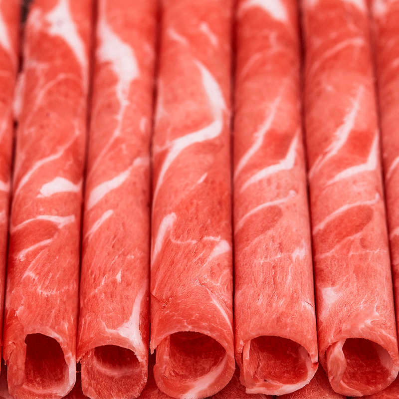 草原宏宝内蒙原切羔羊肉片 净重1斤/袋 羊肉卷 火锅食材 地标认证