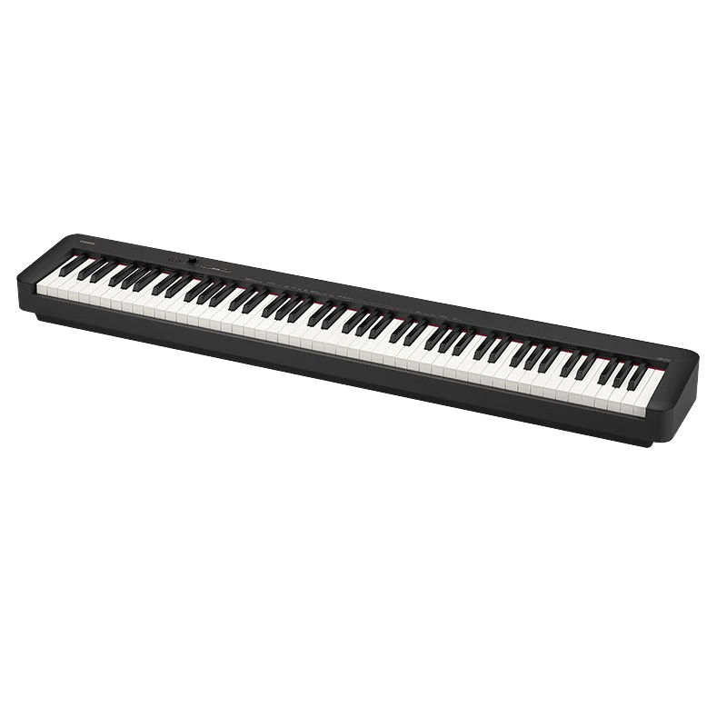 Casio Digital Piano CDPS110 Black 88-Key Weighted Hammer Digital Piano, Stylish Slim Portable Standalone Model