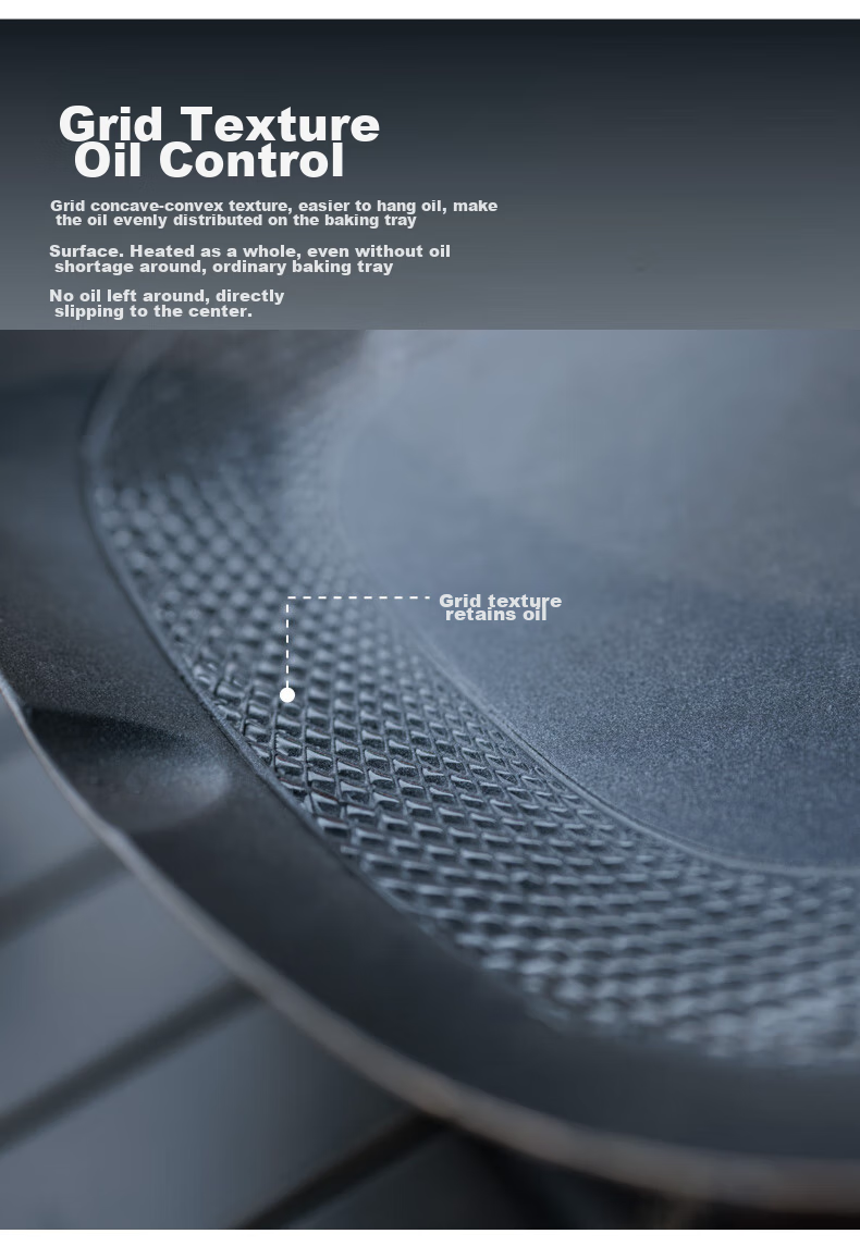 Black Dog Griddle Pan for Home Use, Outdoor Camping, Induction Cooker, Korean-Style Non-Stick Frying And Baking Pan, Night Black 8