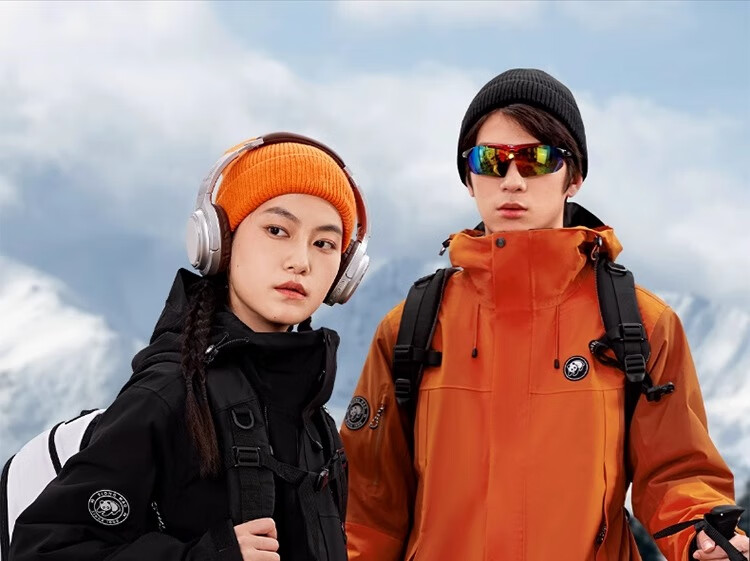 CAMEL Panda Outdoor Three-In Orange Jacket for Men And Women, Windproof Waterproof Triple-Protection Coat Hiking Outfit R611 31