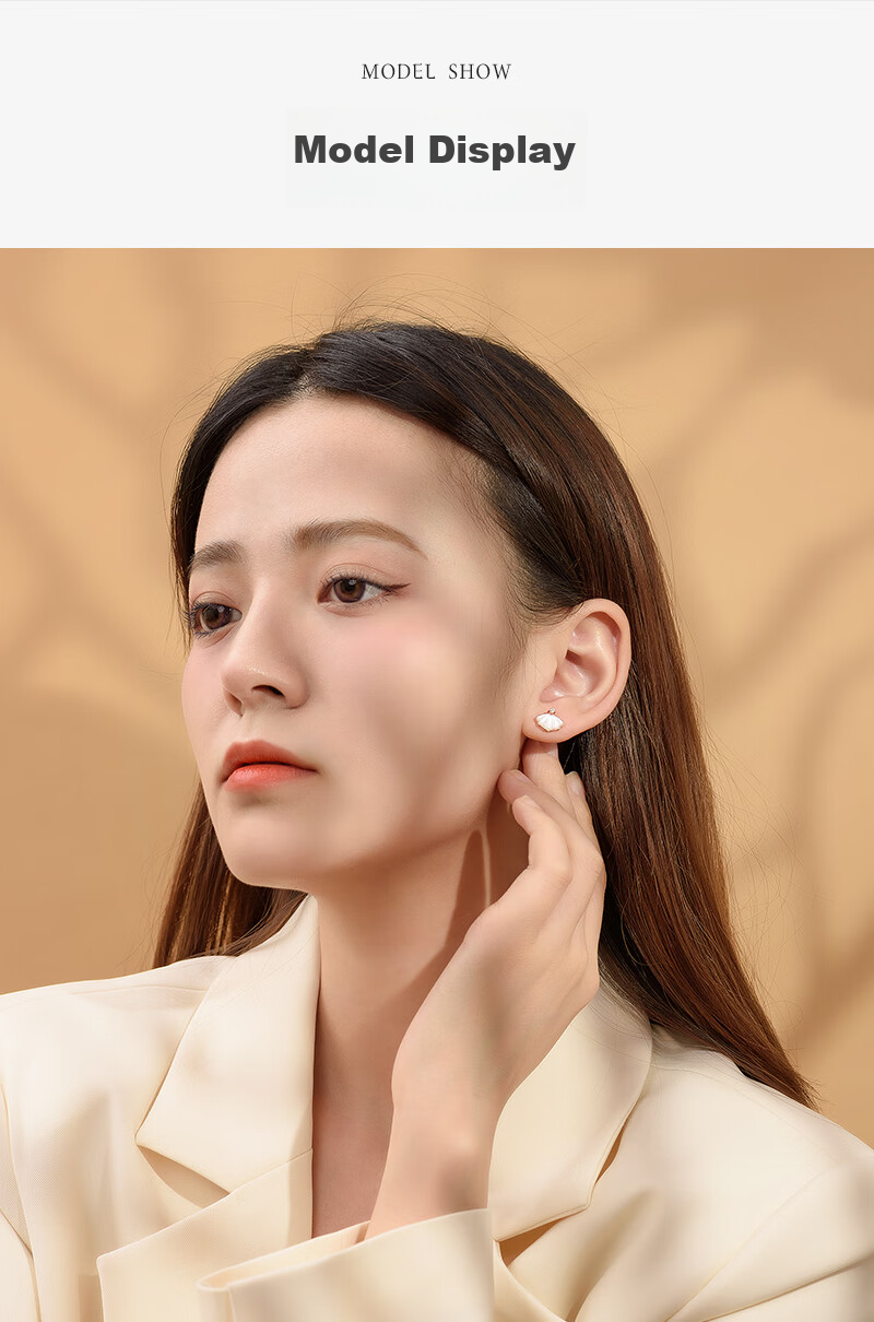 MANHE S925 Silver Stud Earrings for Women, Princess Earrings, New 2026 Style Birthday Gift for Girlfriend 11