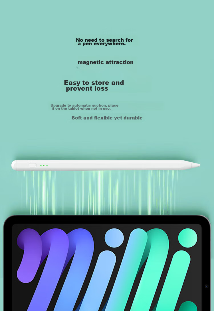 Snowkids IPad Capacitive Stylus, Handwriting Pen for 2022/2021 New Apple Tablets, Touch Pen for IPad/Air/Mini5/Pro 11, Second-Generation Drawing Pencil, Black 9