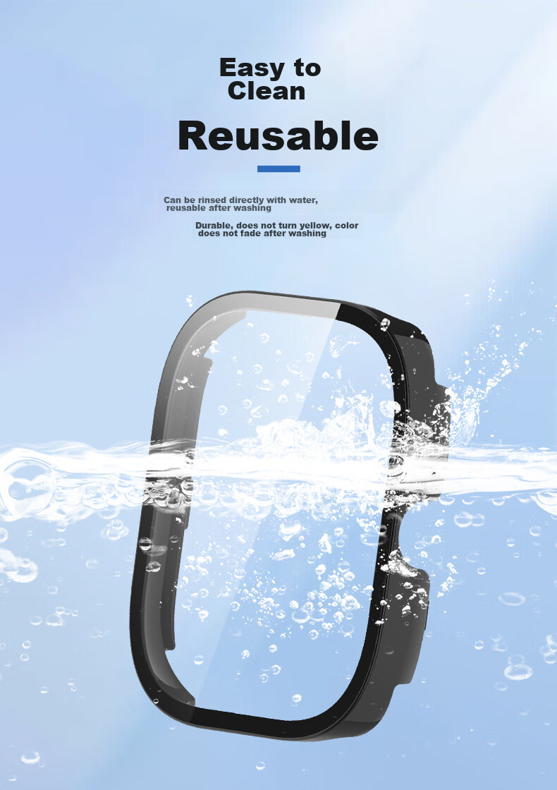 KMaxAI Compatible with Redmi Watch 5/4 Protective Film + Case, All-In Full Coverage, Xiaomi Redmi Watch Dial Protector & Screen Film, Hard Shell Anti-Fingerprint Tempered Glass Film, Transparent 11