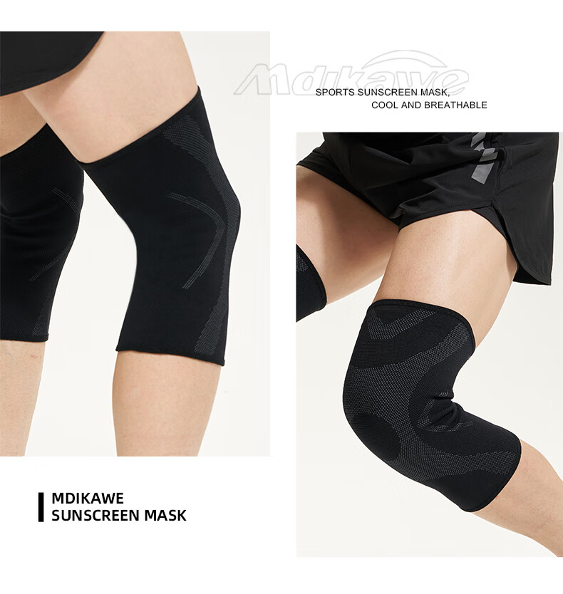 Mdikawe Knee Brace for Spring And Summer Sports, Meniscus, Basketball, Running, Patella-Specific for Men And Women, Badminton, Soccer, Hiking Protective Gear Size M 9